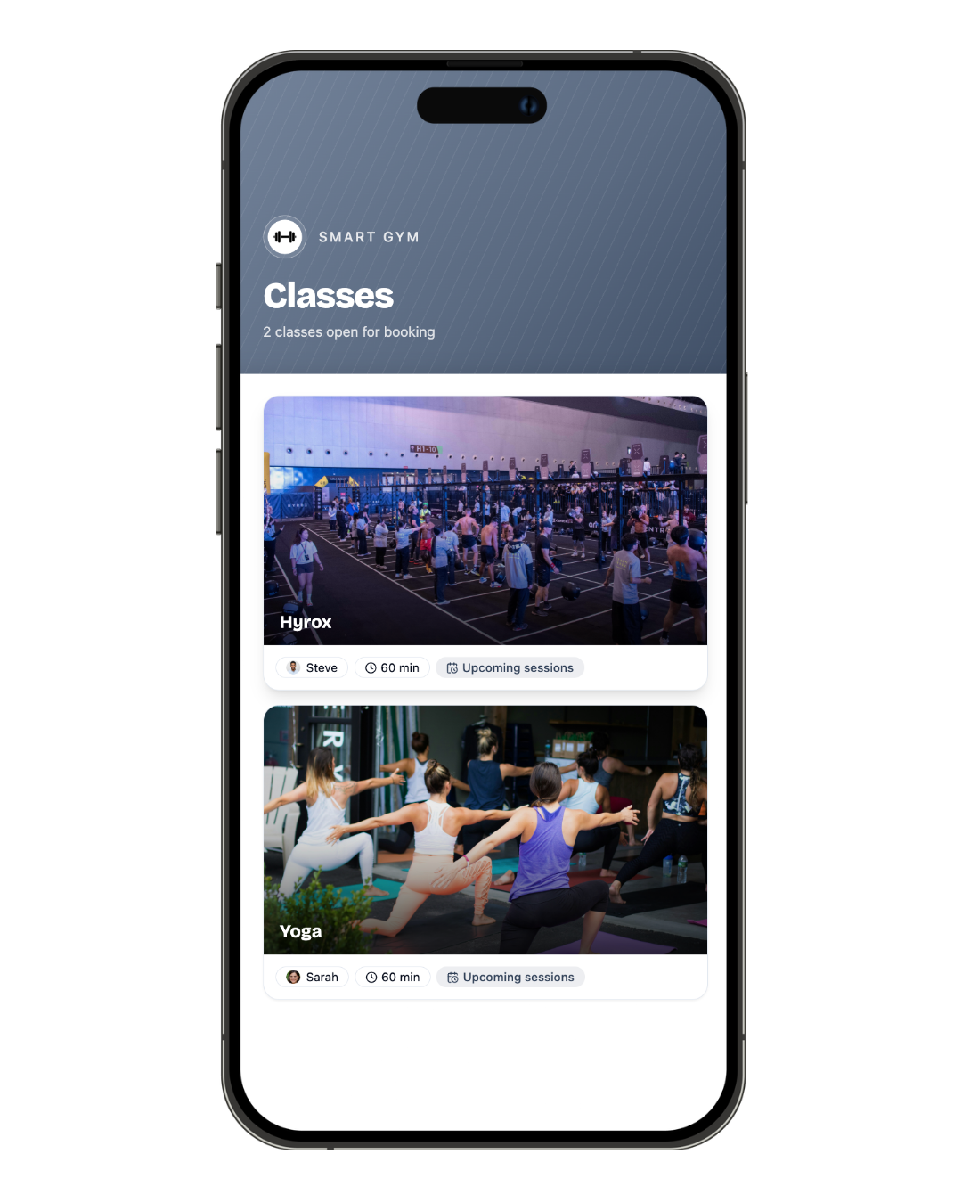 Classes on mobile